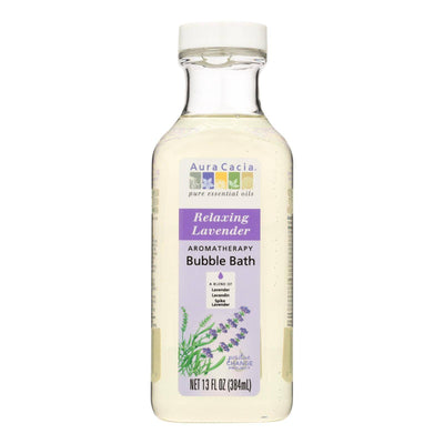 Aura Cacia - Aromatherapy Bubble Bath Relaxing Lavender - 13 Fl Oz | OnlyNaturals.us