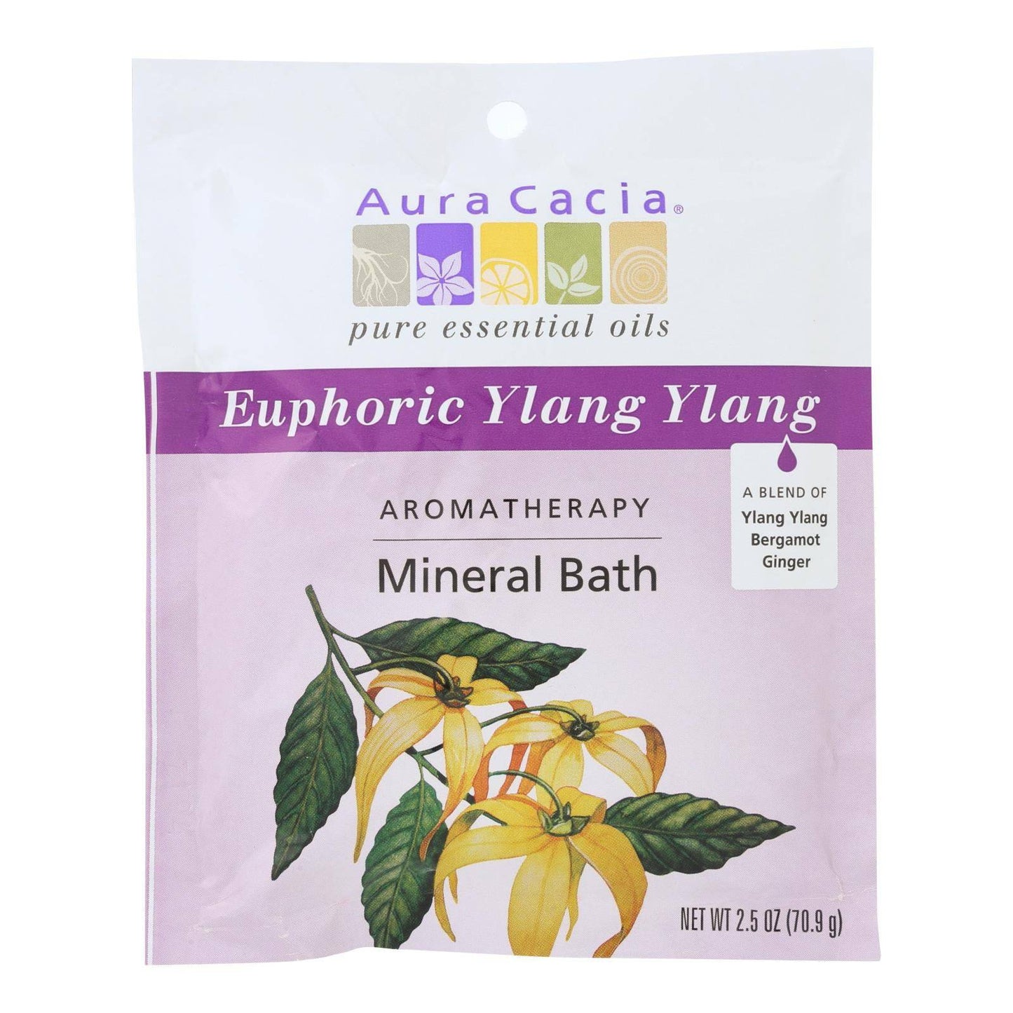 Aura Cacia - Aromatherapy Mineral Bath Euphoria - 2.5 Oz - Case Of 6 | OnlyNaturals.us