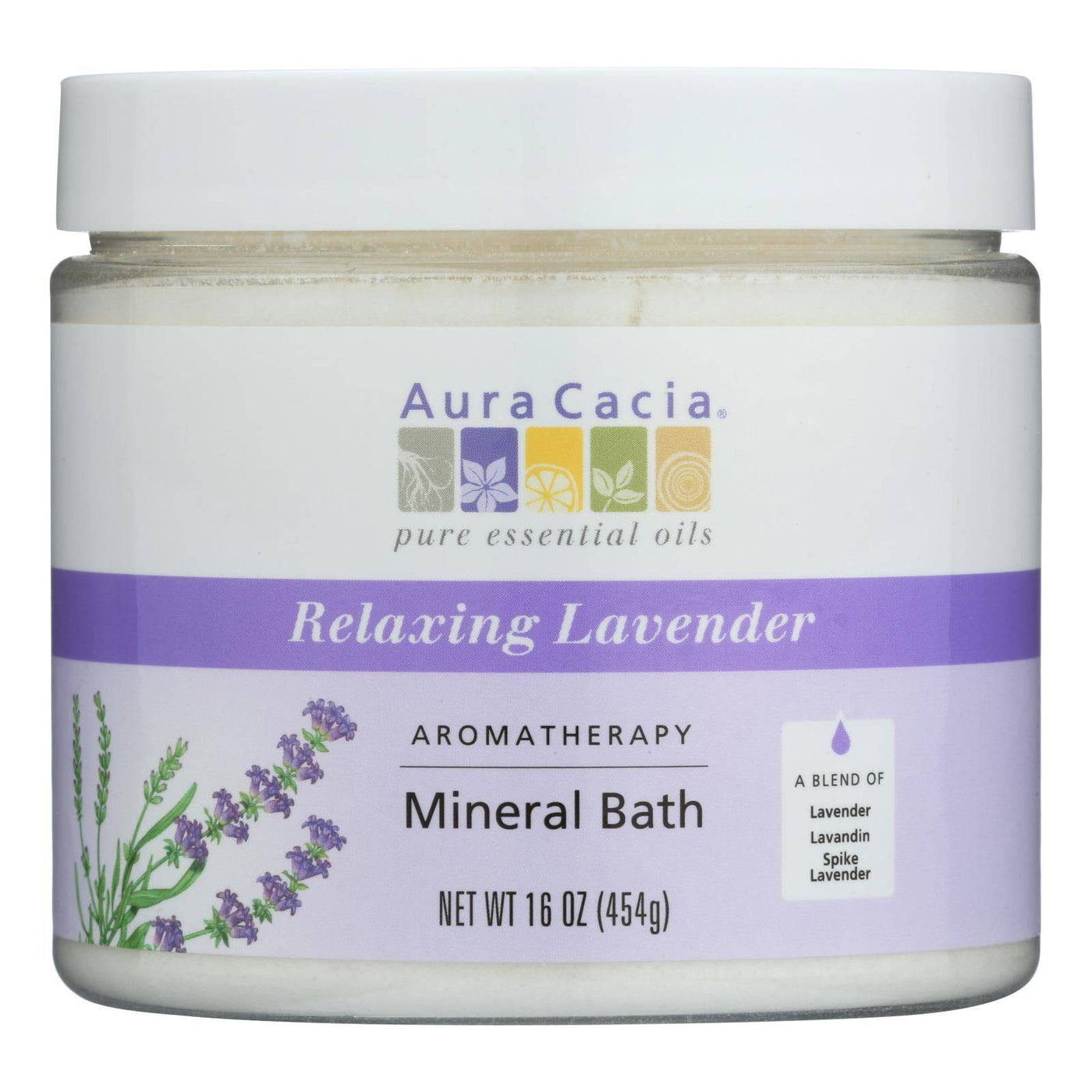 Buy Aura Cacia - Aromatherapy Mineral Bath Lavender Harvest - 16 Oz  at OnlyNaturals.us