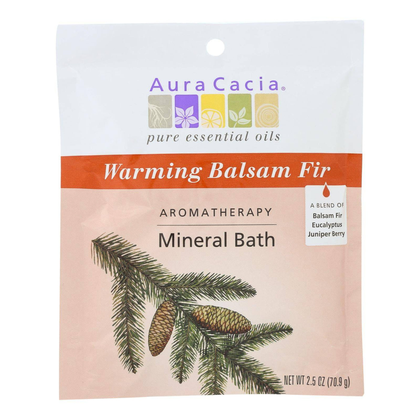 Aura Cacia - Aromatherapy Mineral Bath Soothing Heat - 2.5 Oz - Case Of 6 | OnlyNaturals.us
