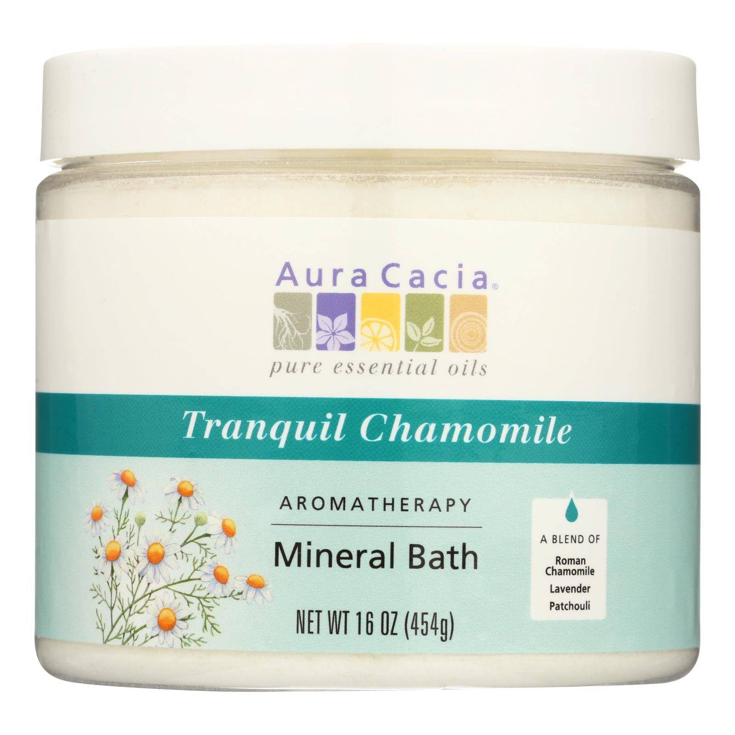 Buy Aura Cacia - Aromatherapy Mineral Bath Tranquility Chamomile - 16 Oz  at OnlyNaturals.us