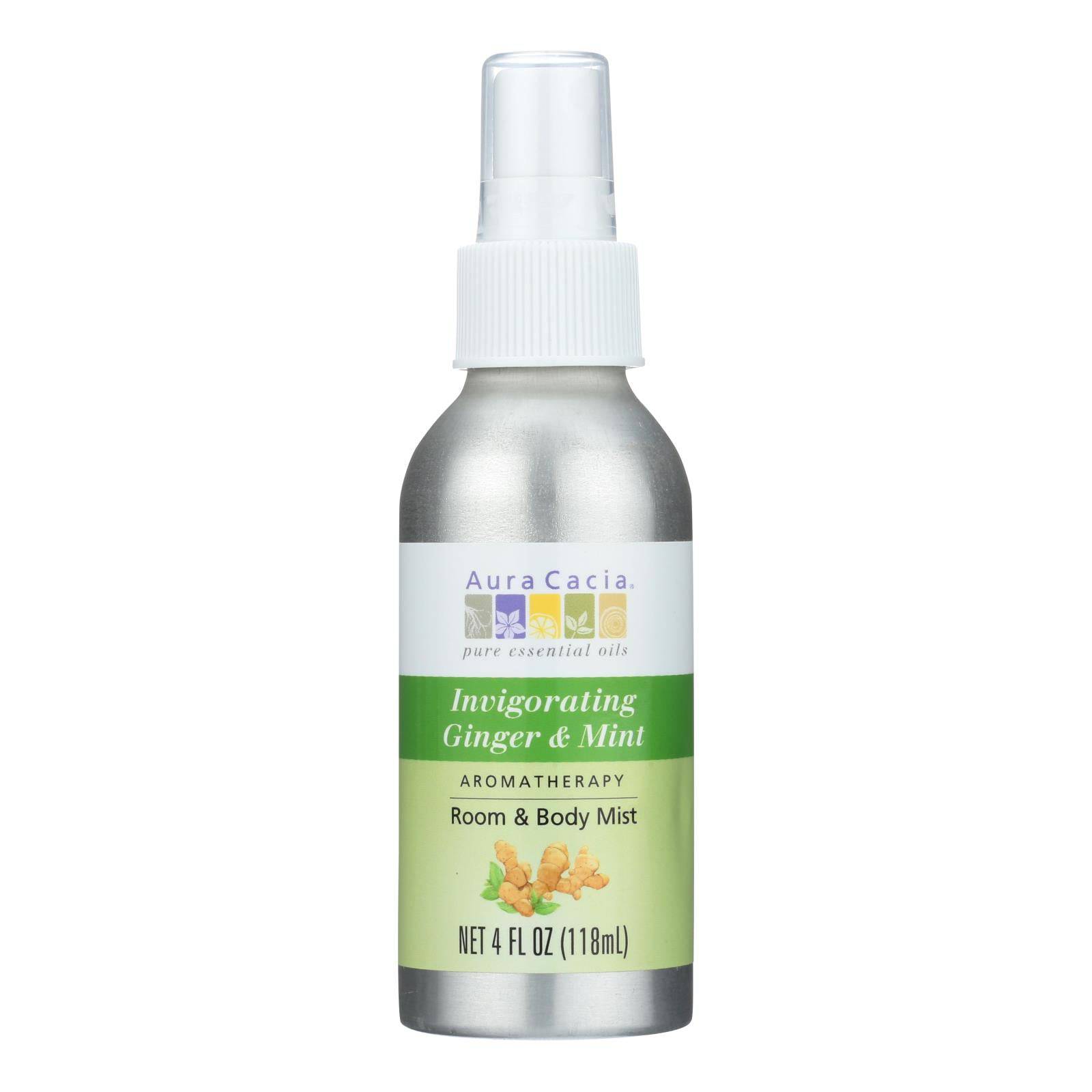 Aura Cacia - Aromatherapy Mist Ginger Mint - 4 Fl Oz | OnlyNaturals.us