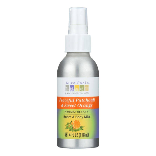 Aura Cacia - Aromatherapy Mist Patchouli Sweet Orange - 4 Fl Oz | OnlyNaturals.us