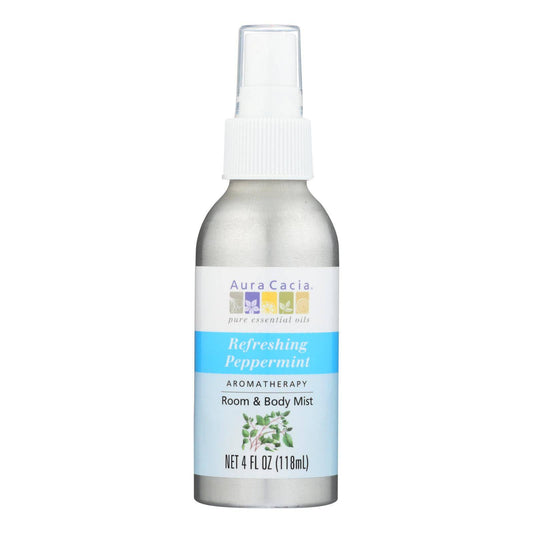 Aura Cacia - Aromatherapy Mist Peppermint Harvest - 4 Fl Oz | OnlyNaturals.us