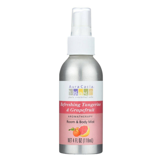 Aura Cacia - Aromatherapy Mist Tangerine Grapefruit - 4 Fl Oz | OnlyNaturals.us