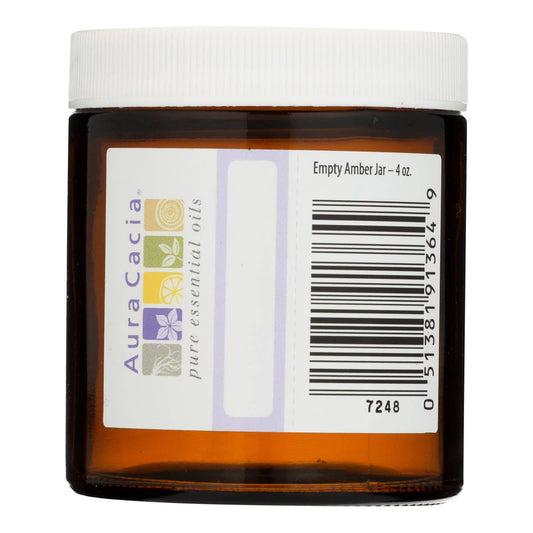 Buy Aura Cacia - Bottle - Glass - Amber - Wide Mouth With Writable Label - 4 Oz  at OnlyNaturals.us