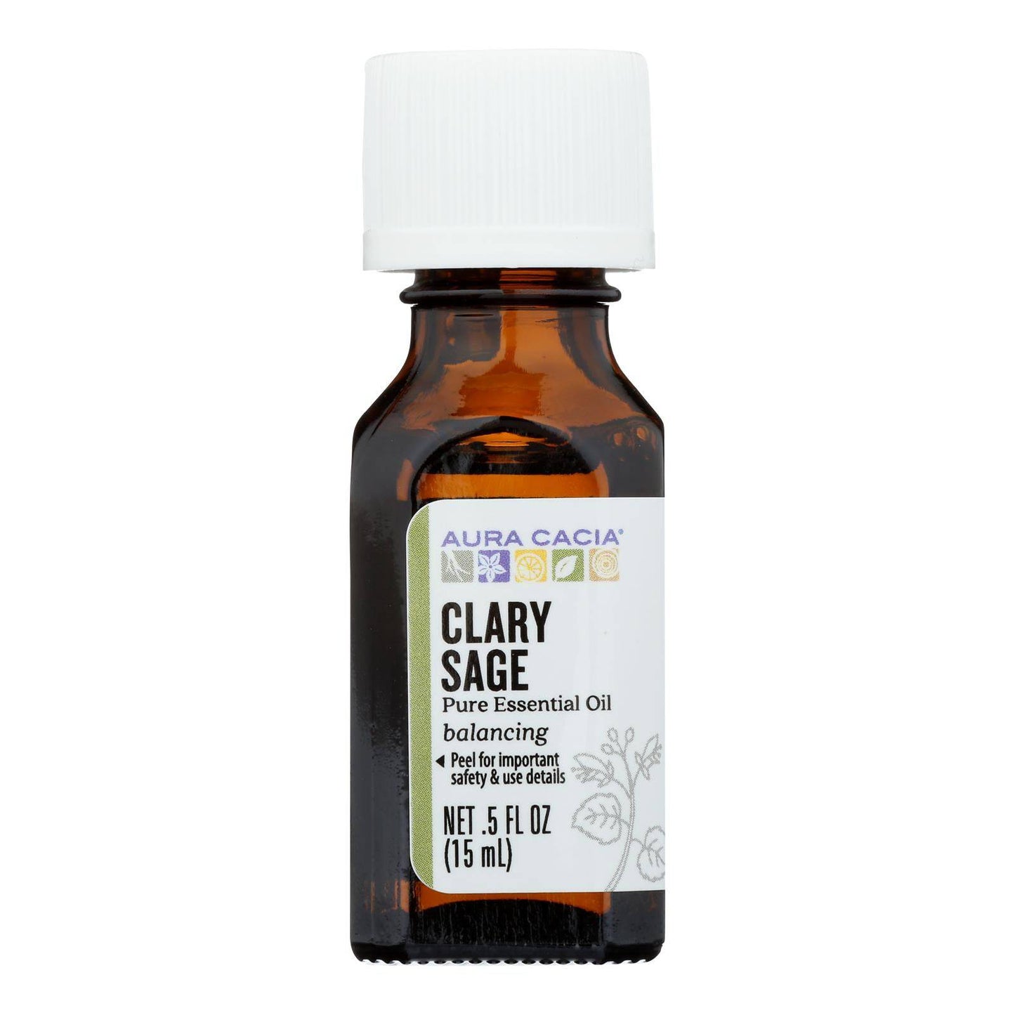 Aura Cacia - Essential Oil Clary Sage - 0.5 Fl Oz | OnlyNaturals.us