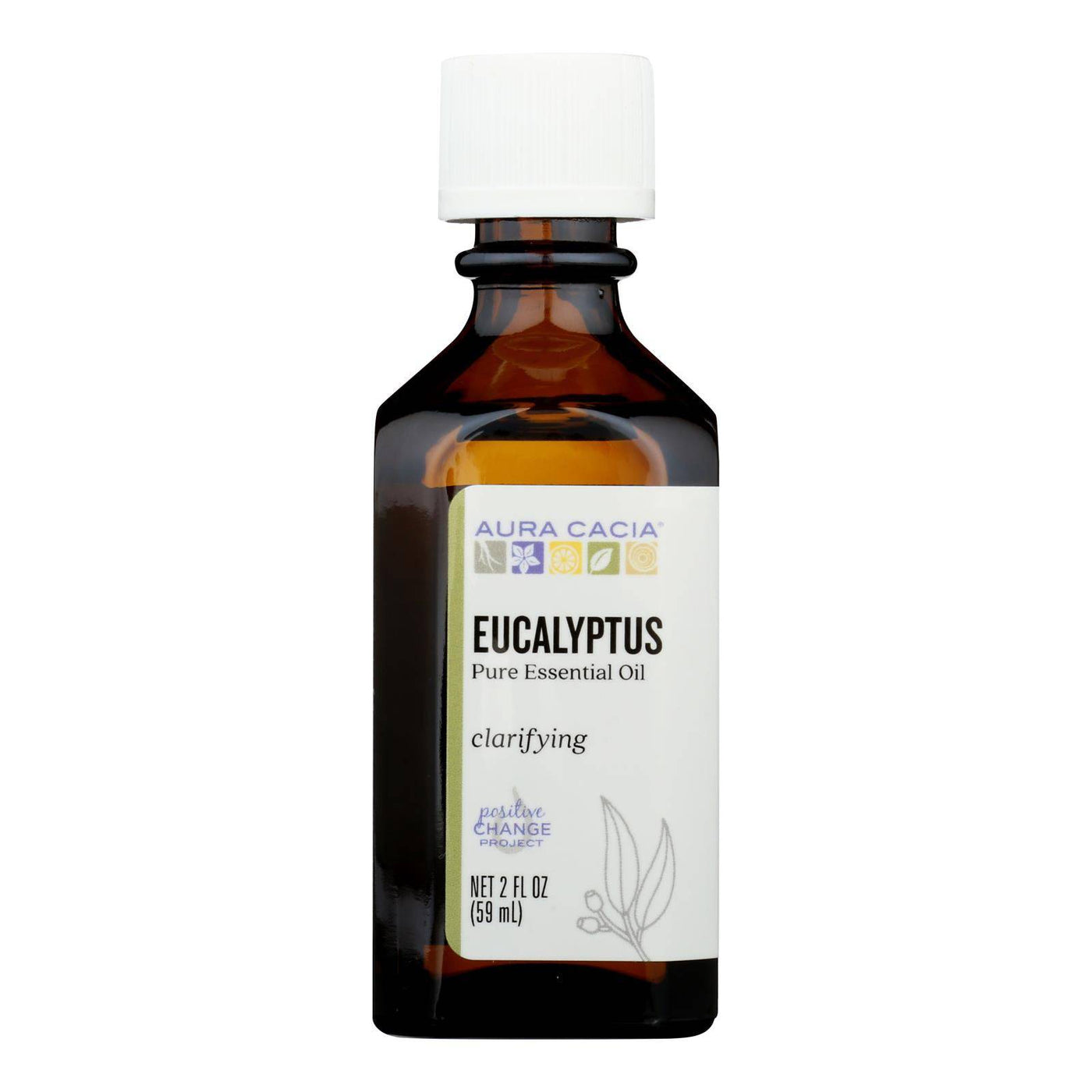 Aura Cacia - Essential Oil Eucalyptus Pure - 2 Fl Oz | OnlyNaturals.us