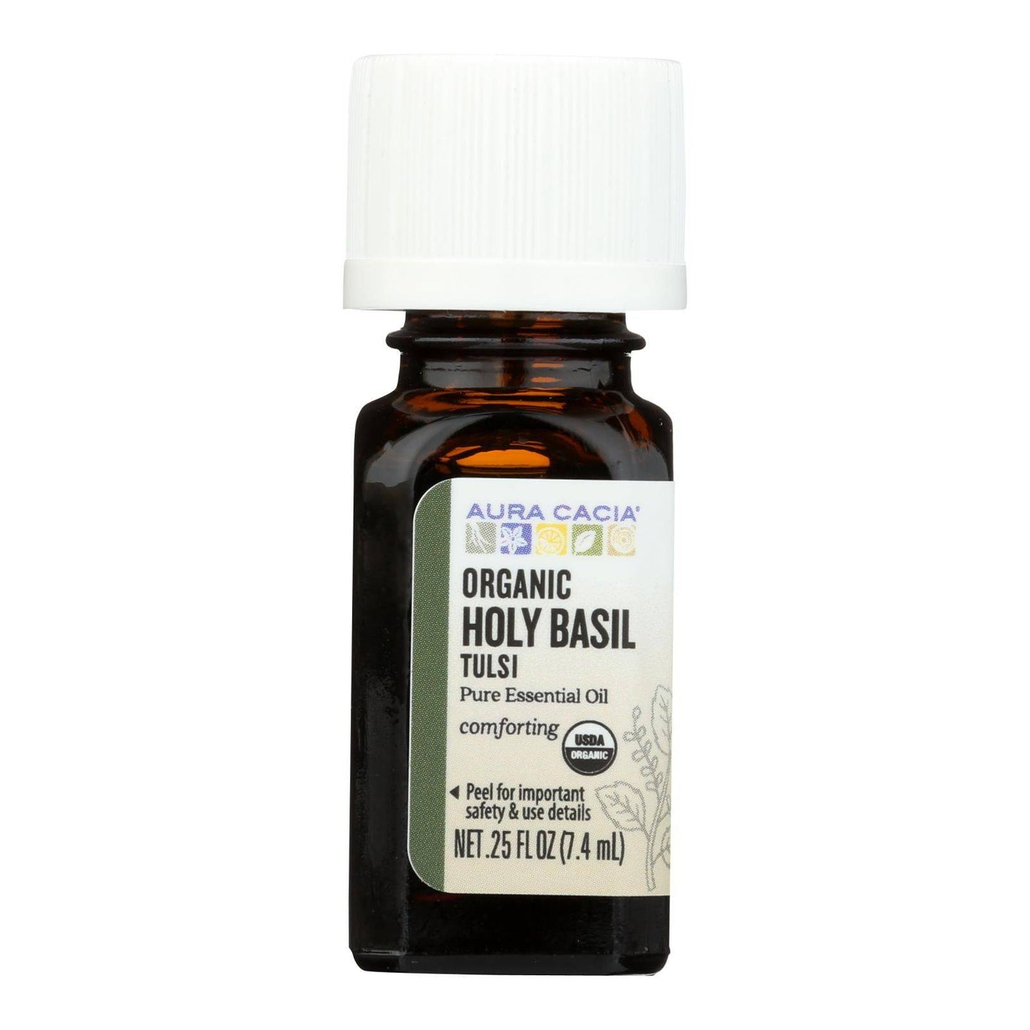 Aura Cacia - Essential Oil - Holy Basil - Case Of 1 - .25 Fl Oz. | OnlyNaturals.us