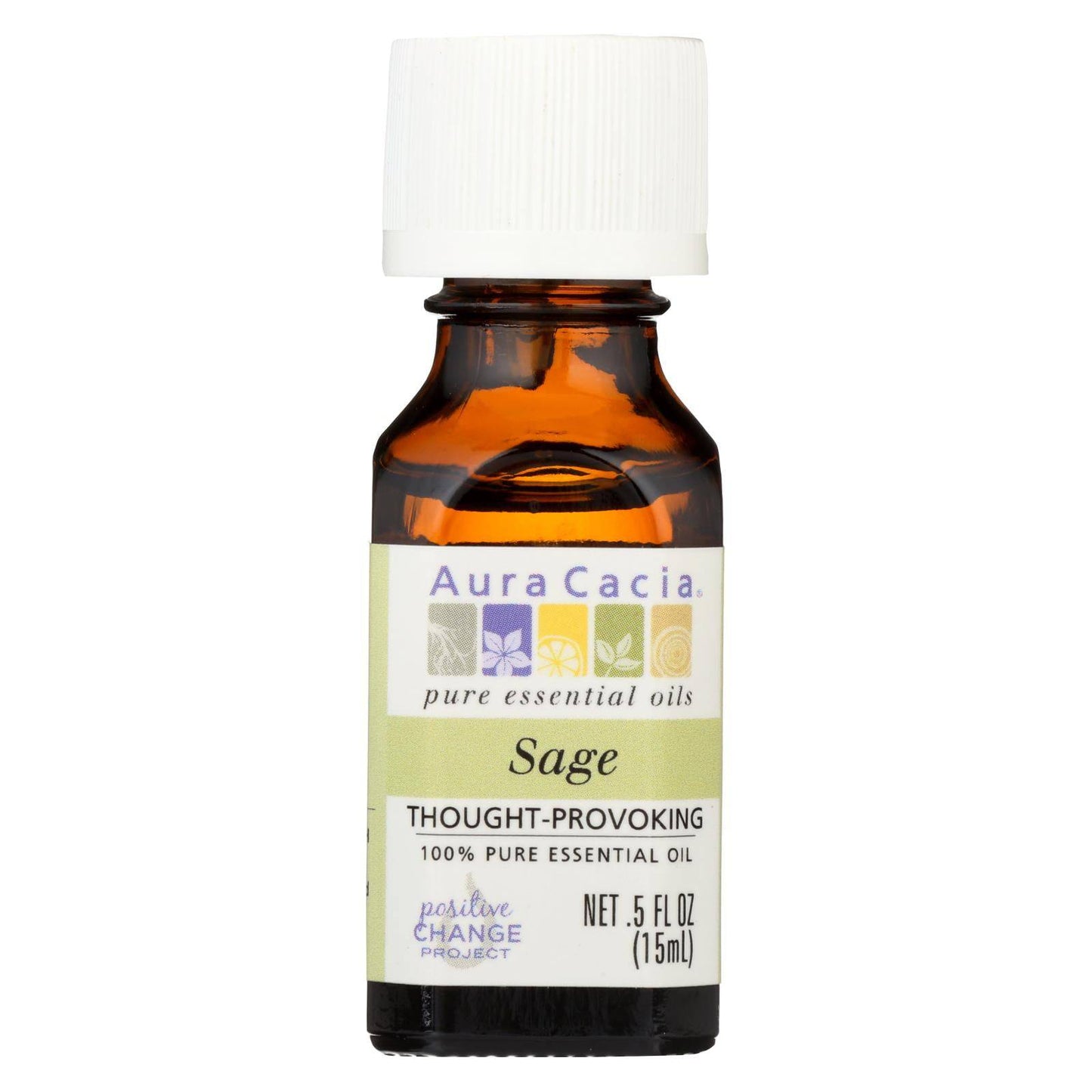 Aura Cacia - Essential Oil Sage - 0.5 Fl Oz | OnlyNaturals.us