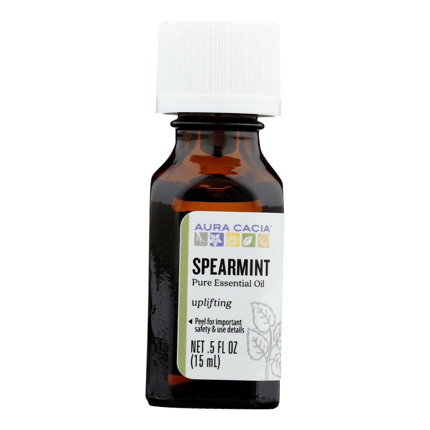 Aura Cacia - Essential Oil Spearmint - 0.5 Fl Oz | OnlyNaturals.us