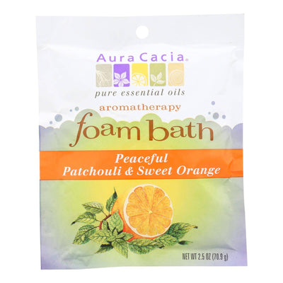 Aura Cacia - Foam Bath Peaceful Patchouli And Sweet Orange - 2.5 Oz - Case Of 6 | OnlyNaturals.us