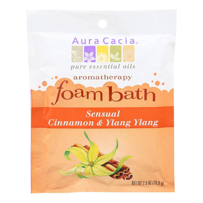 Aura Cacia - Foam Bath Sensual Cinnamon And Ylang Ylang - 2.5 Oz - Case Of 6 | OnlyNaturals.us