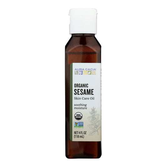 Buy Aura Cacia - Organic Aromatherapy Sesame Oil - 4 Fl Oz  at OnlyNaturals.us