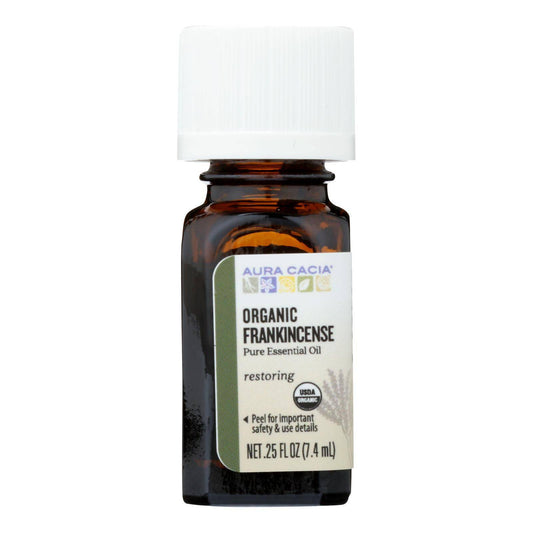 Buy Aura Cacia - Organic Essential Oil - Frankincense - .25 Fl Oz  at OnlyNaturals.us