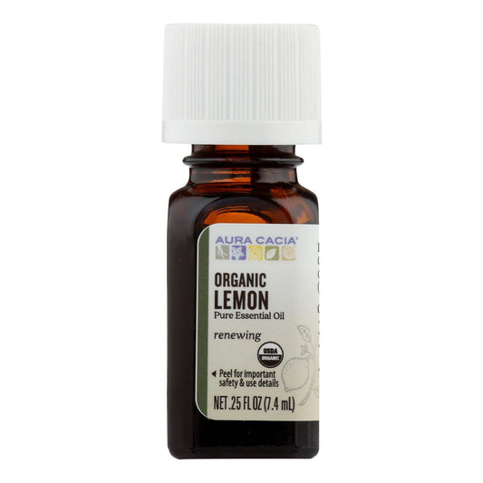 Buy Aura Cacia - Organic Essential Oil - Lemon - .25 Oz  at OnlyNaturals.us