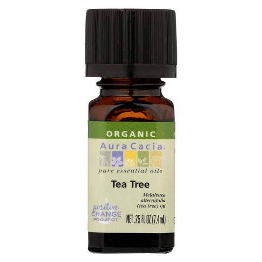 Buy Aura Cacia - Organic Essential Oil - Tea Tree - .25 Oz  at OnlyNaturals.us