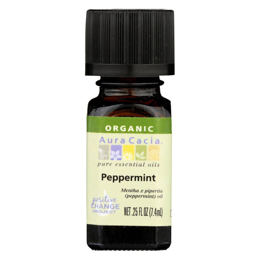 Buy Aura Cacia - Organic Peppermint - .25 Oz  at OnlyNaturals.us