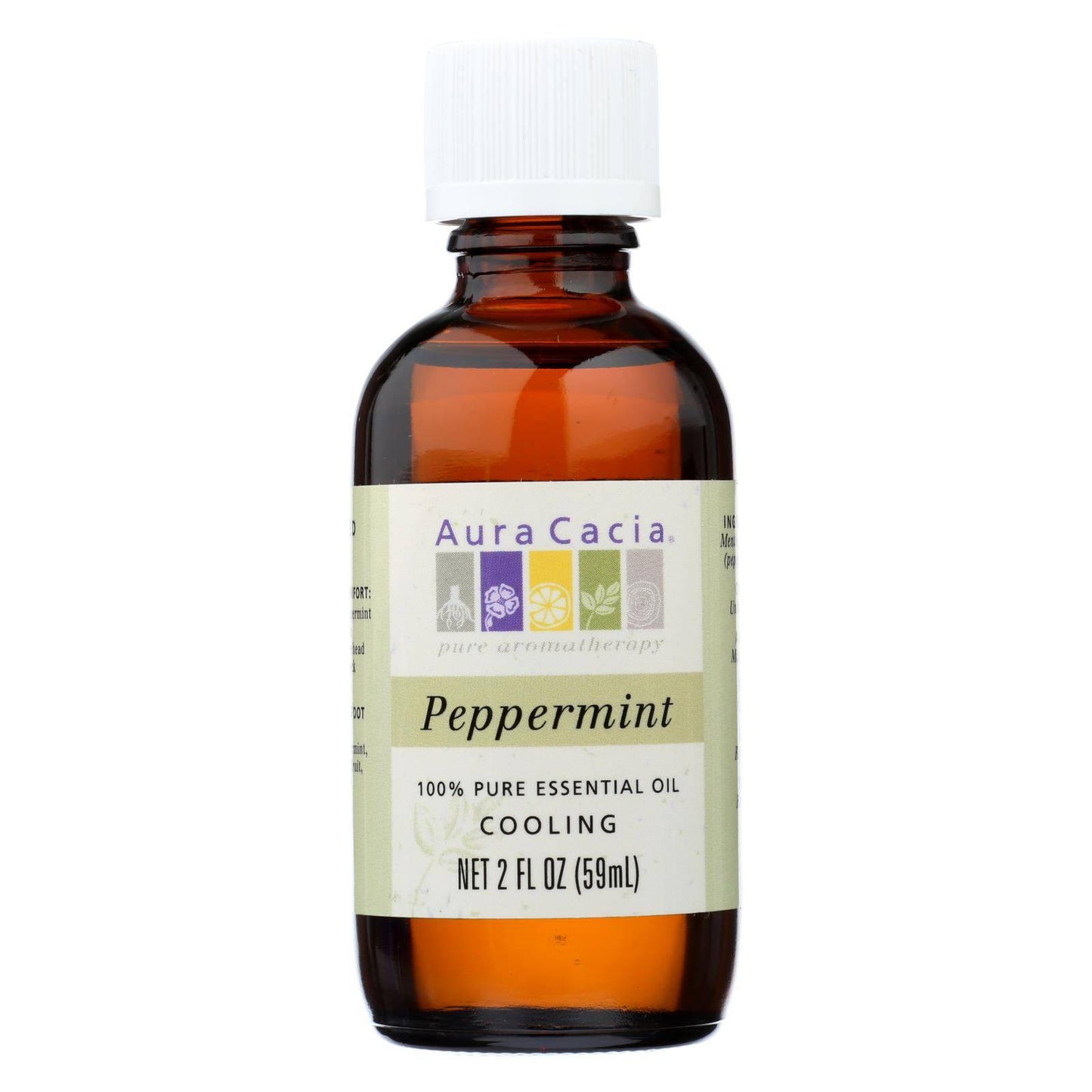 Buy Aura Cacia - Peppermint Pure Essential Oil - 2 Fl Oz  at OnlyNaturals.us