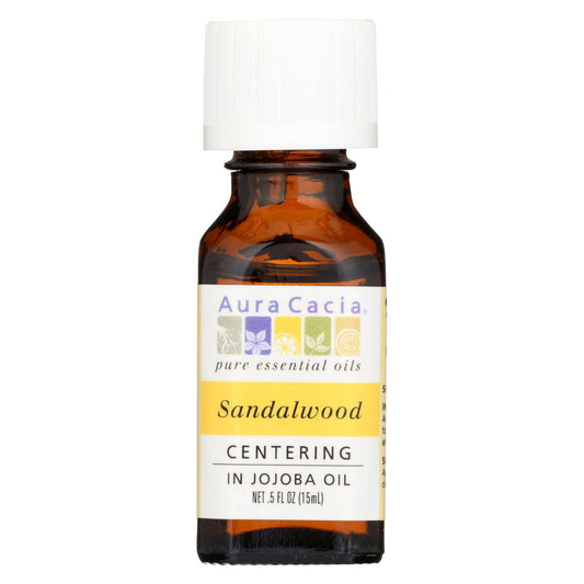 Buy Aura Cacia - Precious Essentials Sandalwood Blended With Jojoba Oil - 0.5 Fl Oz  at OnlyNaturals.us