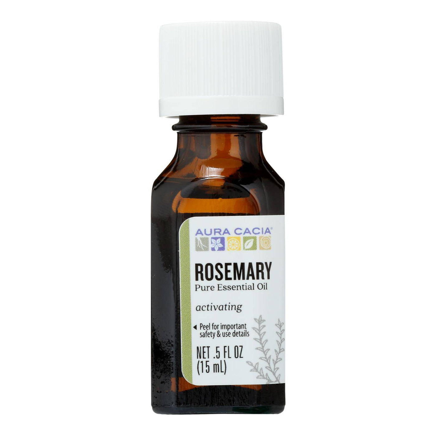 Aura Cacia - Pure Essential Oil Rosemary - 0.5 Fl Oz | OnlyNaturals.us