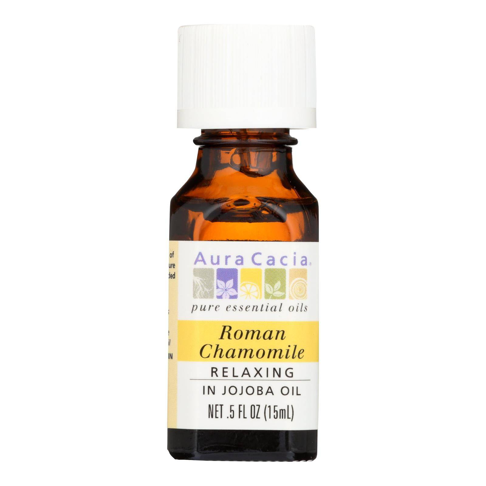 Aura Cacia - Roman Chamomile Pure Essential Oil - 0.5 Fl Oz | OnlyNaturals.us