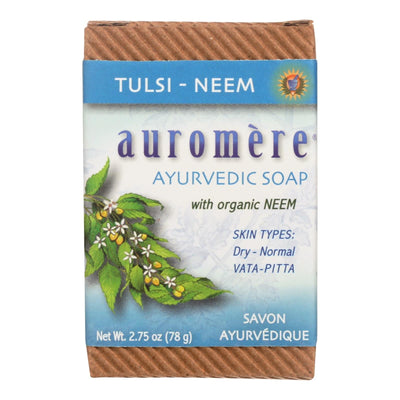 Auromere Ayurvedic Bar Soap Tulsi-neem - 2.75 Oz | OnlyNaturals.us