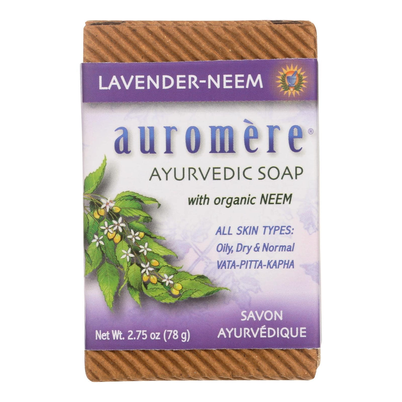 Buy Auromere Bar Soap - Ayurvedic Lavender Neem - 2.75 Oz  at OnlyNaturals.us