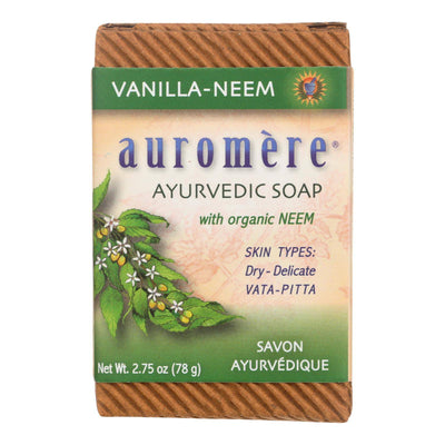 Buy Auromere Bar Soap - Ayurvedic - Vanilla Neem - 2.75 Oz  at OnlyNaturals.us