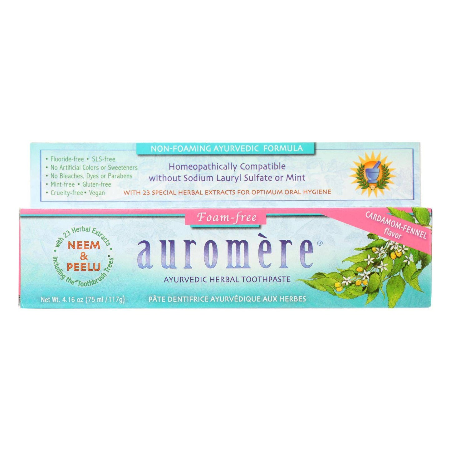 Auromere Toothpaste - Foam-free Cardamom-fennel - Case Of 1 - 4.16 Oz. | OnlyNaturals.us