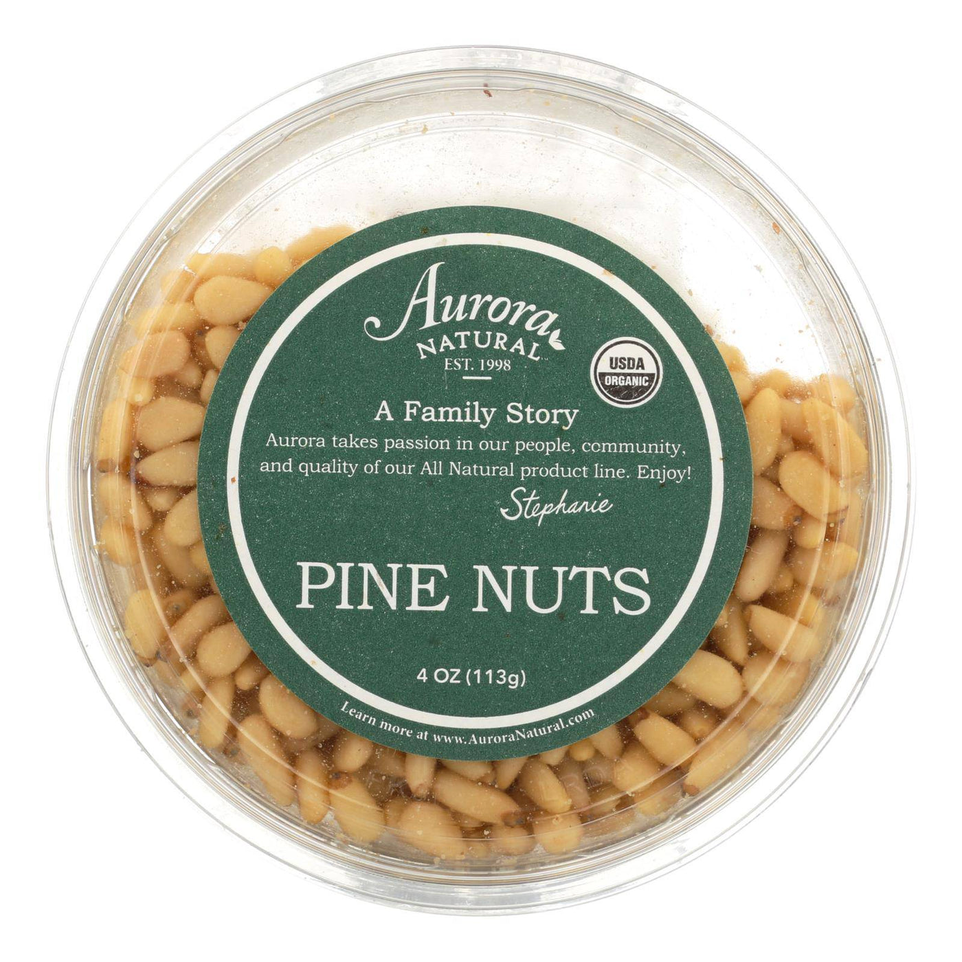 Aurora Natural Products - Organic Pine Nuts - Case Of 12 - 4 Oz. | OnlyNaturals.us
