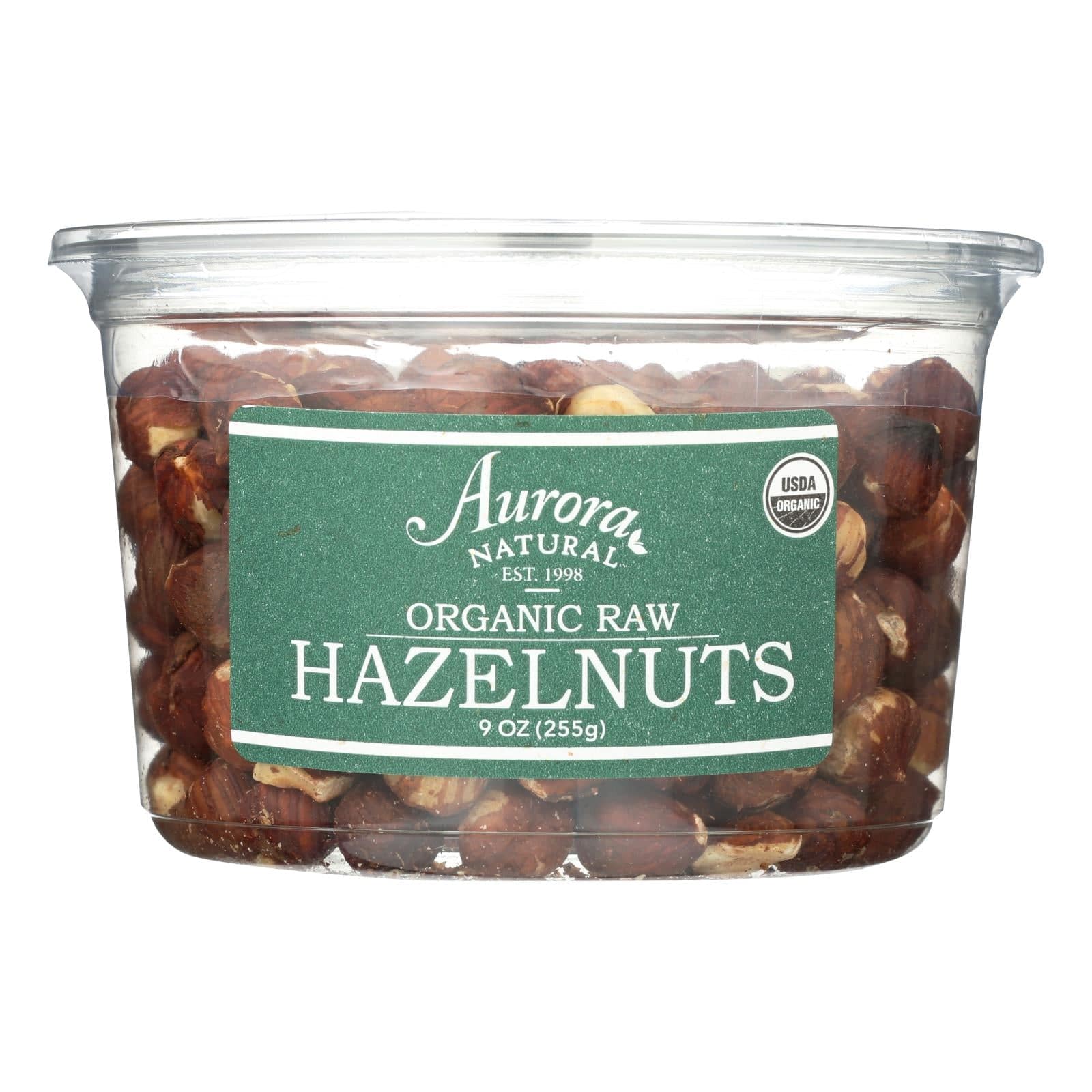 Aurora Natural Products - Organic Raw Hazelnuts - Case Of 12 - 9 Oz. | OnlyNaturals.us