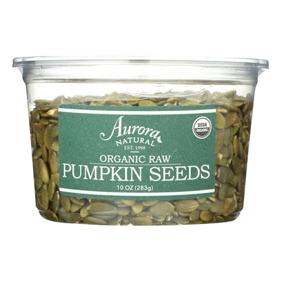 Aurora Natural Products - Organic Raw Pumpkin Seeds - Case Of 12 - 10 Oz. | OnlyNaturals.us