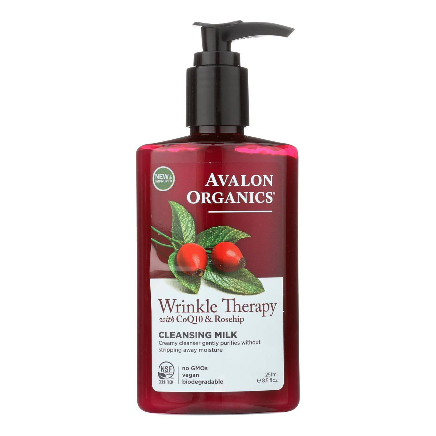 Avalon Organics Coq10 Facial Cleansing Milk - 8.5 Fl Oz | OnlyNaturals.us