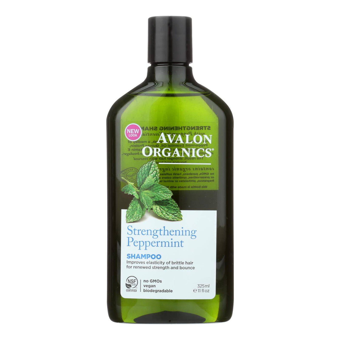 Avalon Organics Revitalizing Shampoo Peppermint Botanicals - 11 Fl Oz | OnlyNaturals.us