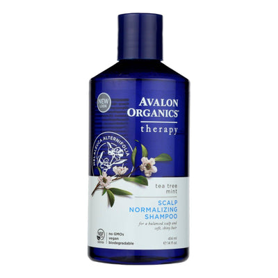 Buy Avalon Organics Scalp Normalizing Shampoo Tea Tree Mint Therapy - 14 Fl Oz  at OnlyNaturals.us