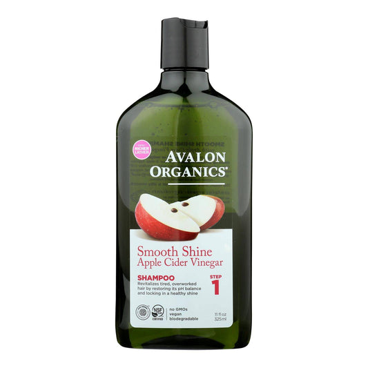 Avalon Shampoo - Smooth Skin - Apple Cider Vinegar - 11 Fl Oz | OnlyNaturals.us