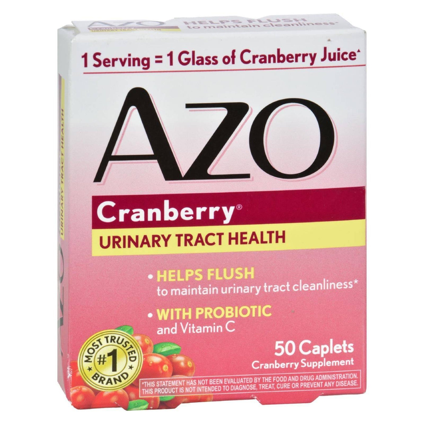 Azo Cranberry Caps - 50 Caplets | OnlyNaturals.us