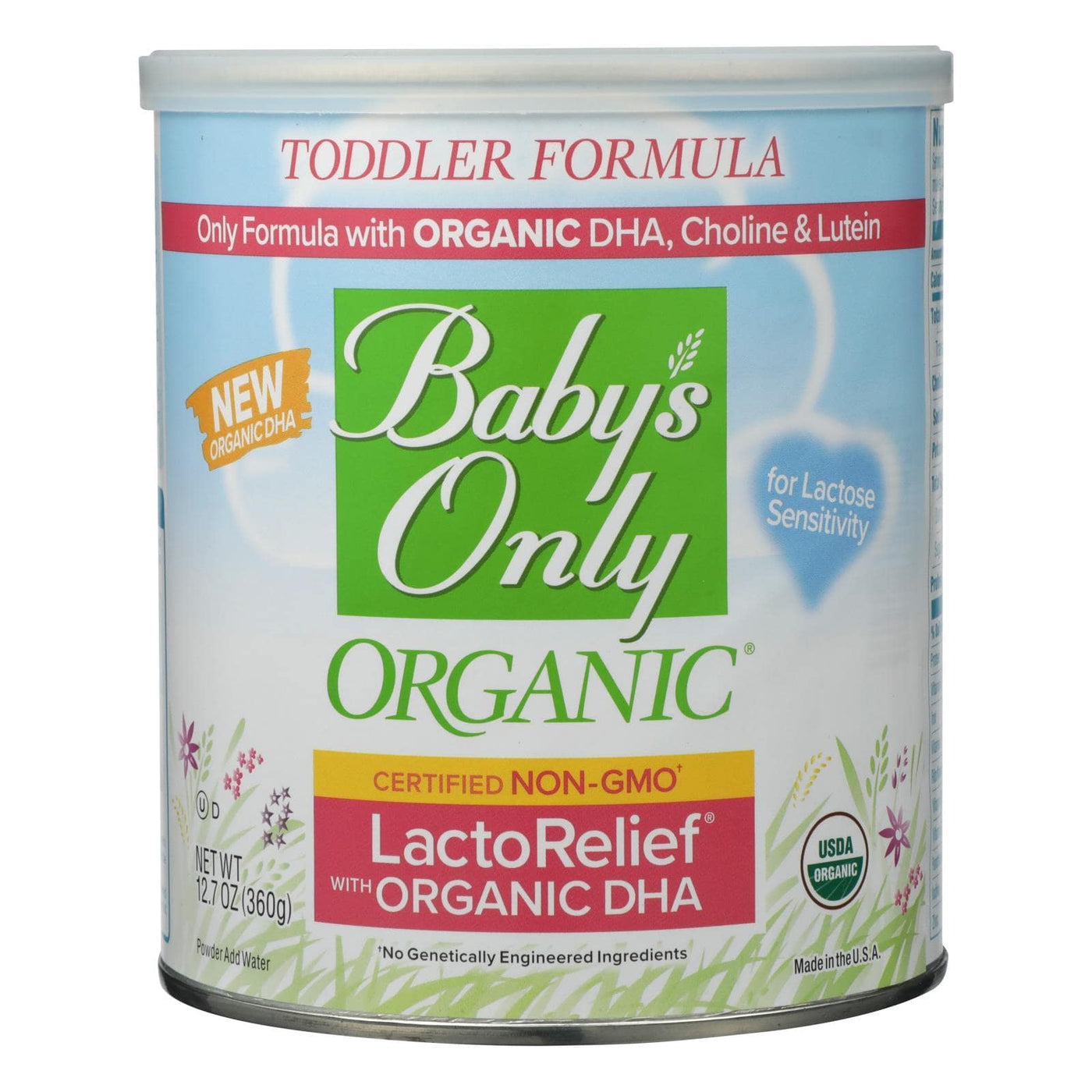 Babys Only Organic Toddler Formula - Organic - Lactorelief - Lactose Free - 12.7 Oz - Case Of 6 | OnlyNaturals.us