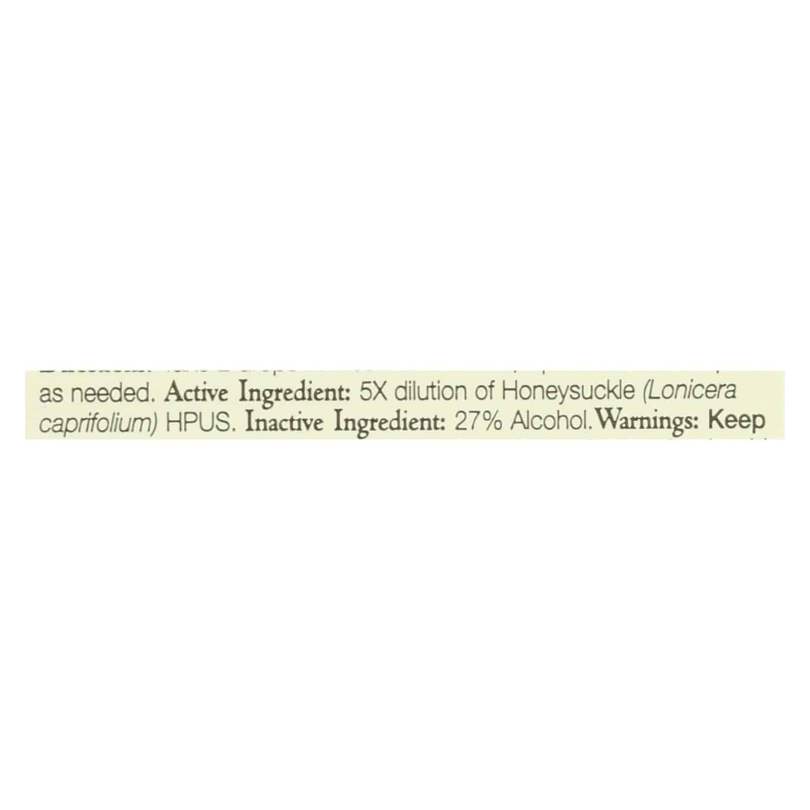 Bach Flower Remedies Essence Honeysuckle - 0.7 Fl Oz | OnlyNaturals.us