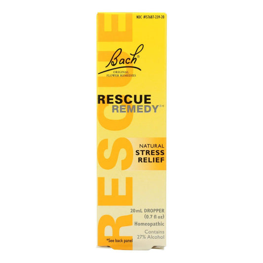 Bach Flower Remedies Rescue Remedy Natural Stress Relief - 0.7 Fl Oz | OnlyNaturals.us