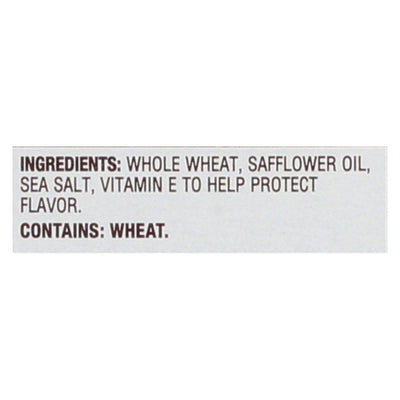 Buy Back To Nature Harvest Whole Wheat Crackers - Whole Wheat Safflower Oil And Sea Salt - Case Of 12 - 8.5 Oz.  at OnlyNaturals.us