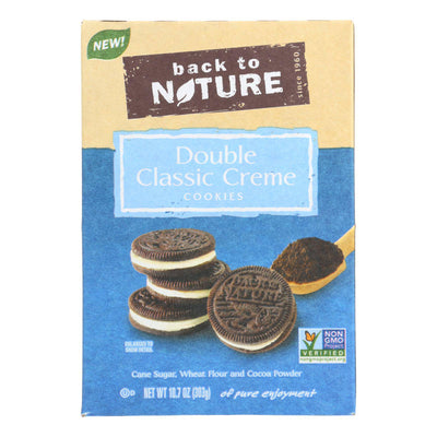 Back To Nature Cookies - Double Classic Creme - Case Of 6 - 10.7 Oz | OnlyNaturals.us