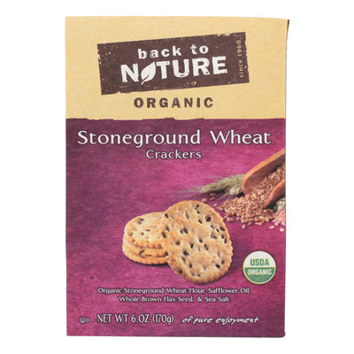 Buy Back To Nature Crackers - Organic Stoneground Wheat - Case Of 6 - 6 Oz.  at OnlyNaturals.us