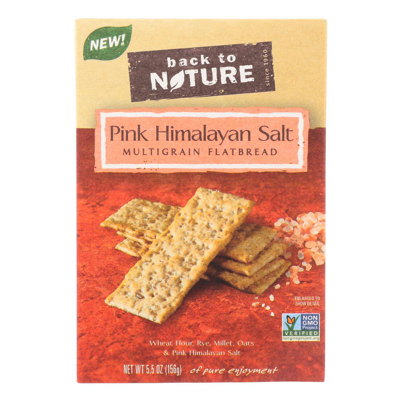 Buy Back To Nature Multigrain Flatbread - Pink Himalayan Salt - Case Of 6 - 5.5 Oz  at OnlyNaturals.us