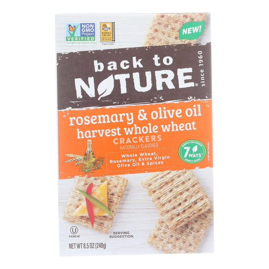 Back To Nature - Crackers Rsmry&olive Oil - Case Of 12 - 8.5 Oz | OnlyNaturals.us