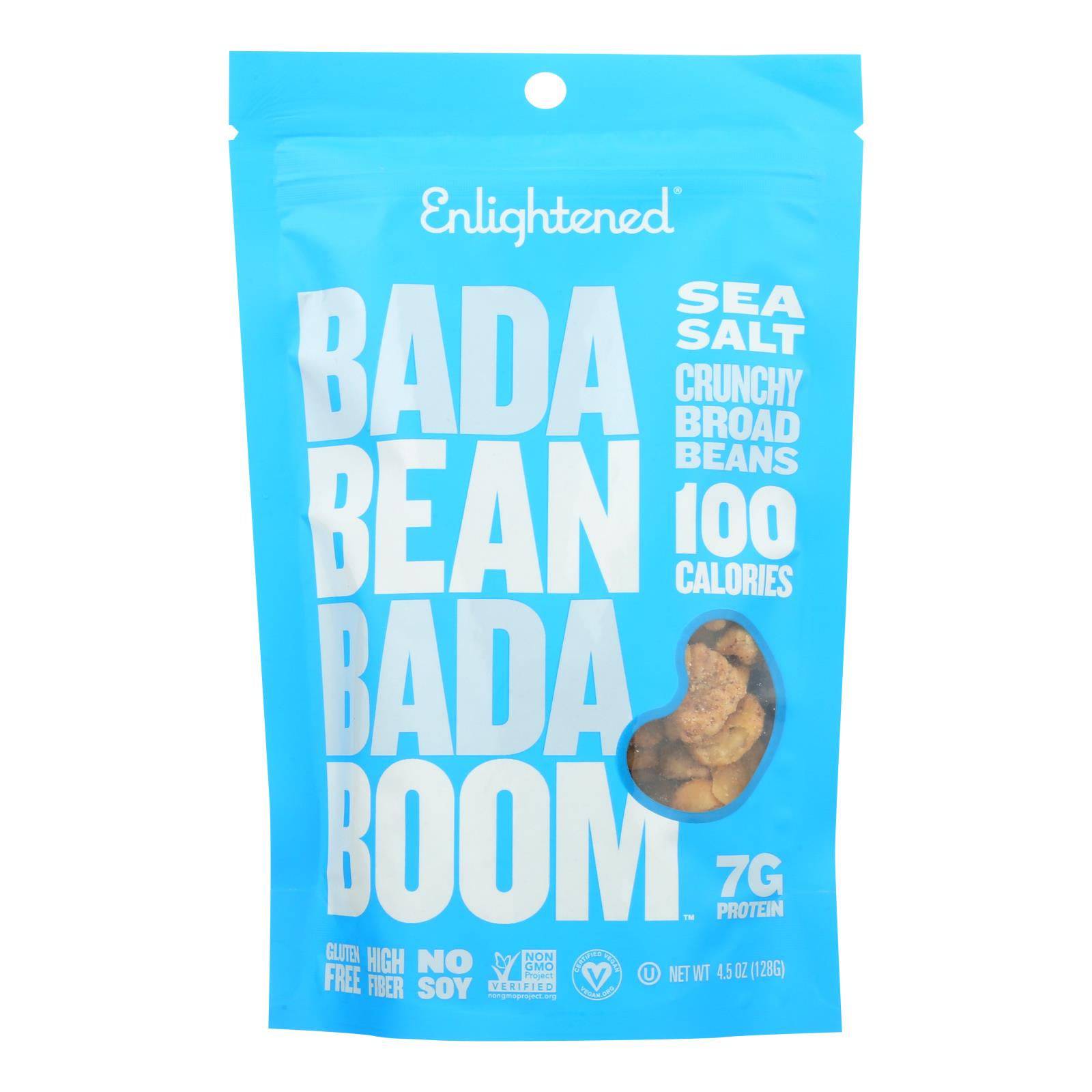 Bada Bean Bada Boom - Crunchy Beans Sea Salt - Case Of 6-4.5 Oz | OnlyNaturals.us