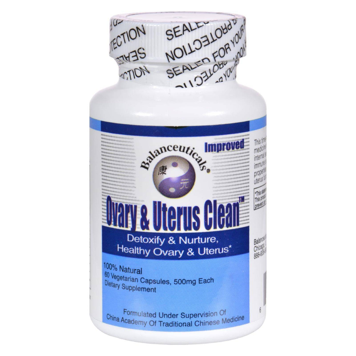 Balanceuticals Ovary And Uterus Clean - 500 Mg - 60 Capsules | OnlyNaturals.us