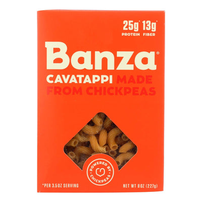 Banza - Chickpea Pasta - Cavatappi - Case Of 6 - 8 Oz. | OnlyNaturals.us