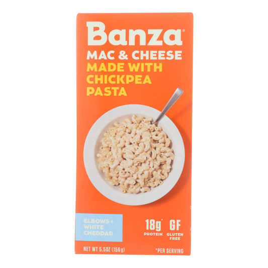 Banza - Chickpea Pasta Mac And Cheese - White Cheddar - Case Of 6 - 5.5 Oz. | OnlyNaturals.us